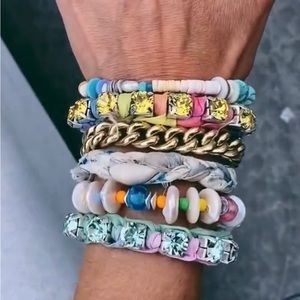 Dannijo Yellow Portia Crystal Bracelet